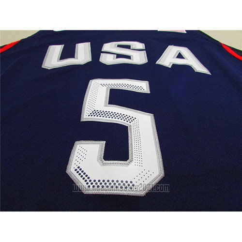 Camiseta USA 2016 Kevin Durant #5 Azul